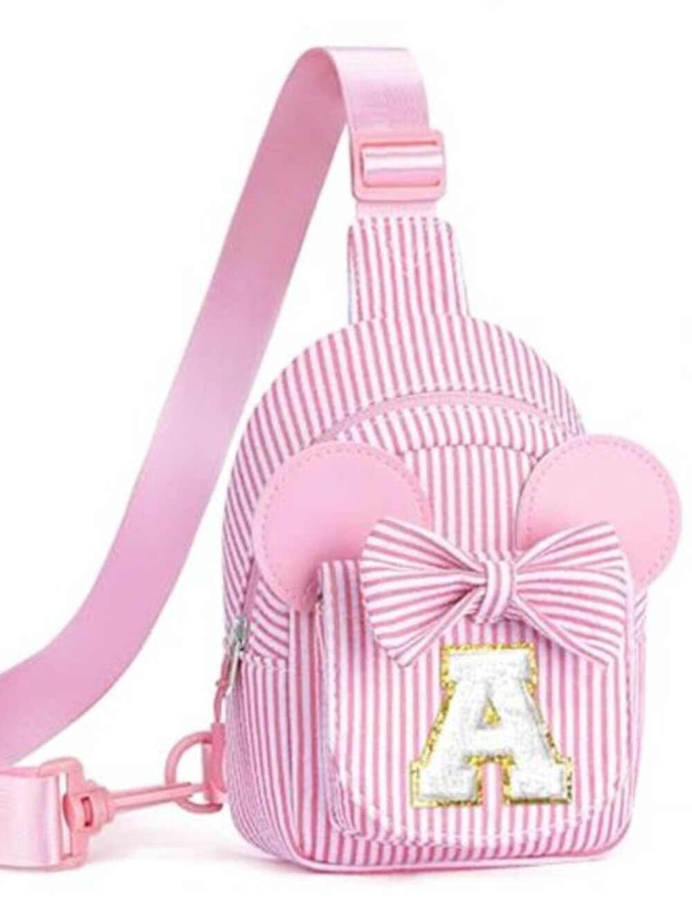 Girls Crossbody Bag Initial Sling Bag Kids Fanny Pack Shoulder Chest Bag